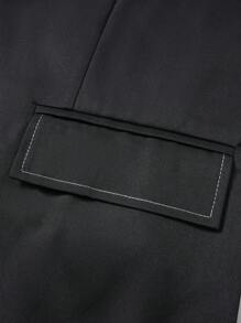 Manfinity Homme Men's Autumn Lapel NeckSingle-Breasted Casual Commuter Suit Jacket - Black - View 5