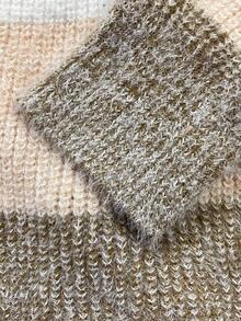 EMERY ROSE 大码简约条纹撞色开衫 - 彩色 - 查看 7