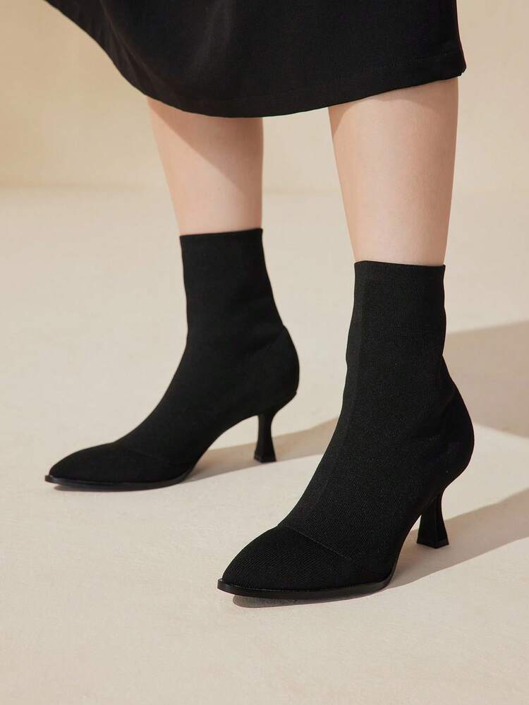 CUCCOO BASICS Fashionable Commuter Comfortable Sexy Wear-Resistant High Heel Ankle Boots