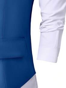 SHEIN 2pcs Teen Boys Gentleman Suit, Vest + Long Trousers, Elegant Outfit For Birthday Party, Wedding, Prom, Graduation, School, Campus, College - Navy Blue - View 5