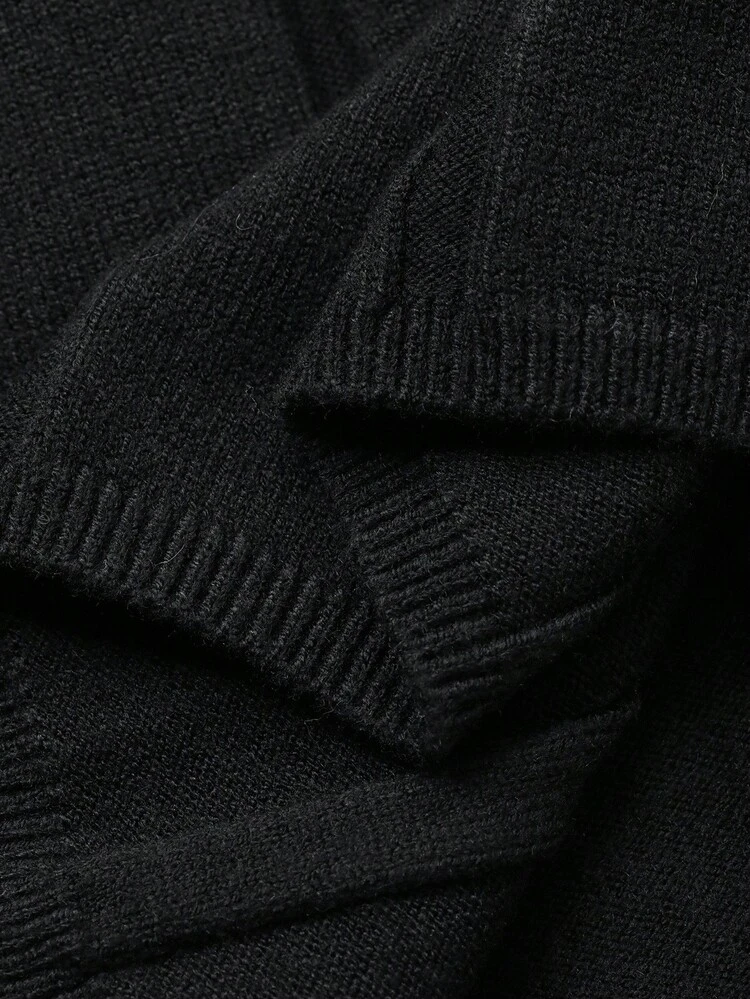 Women's Autumn Round Neck Long Sleeve Fitted Sweater Dress