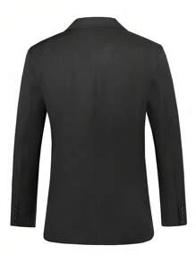 Manfinity Mode 男士修身交叉裹身长袖商务西装外套