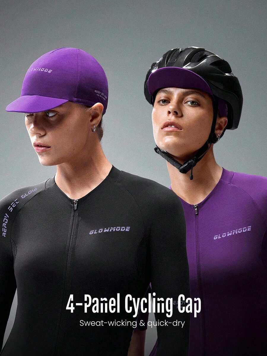 GLOWMODE 专为骑行而设计，吸汗速干轻便透气骑行帽，适合健身房训练锻炼 - 紫色 - 查看 1