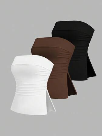 Sweetra Top tubo versátil y casual para mujer