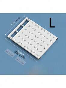 SHEIN 1Pc Household Retractable Nail-Free Clothes Organizing And Storage Partition Rack, Dormitory Cabinet Cupboard Layered Rack, Space-Saving Storage Layered Partition, Clothes Organizer Rack, Suitable For Bathroom, Kitchen Storage, Room, Bedroom Wardrobe And Entryway Shoe Cabinet.