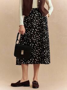 Écloséra Women's Full Printed Skirt With Pockets Maxi Women Outfit Fall Cloth For Women - Multicolor - View 5