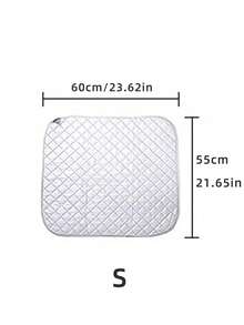 SHEIN 1 件桌面熨烫垫、磁性熨烫毯、便携式熨衣板套、可折叠耐热熨烫垫，适用于洗衣机和烘干机 - 銀色 - 查看 2