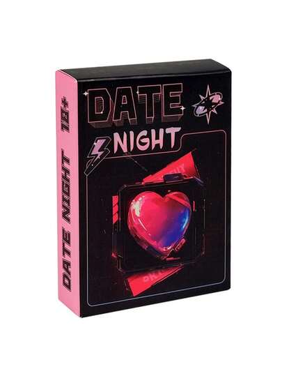 SHEIN Dare Night Cards 情侣约会之夜主题棋盘游戏纸牌汽车游戏非常适合情侣约会和旅行 - 甜蜜的互动娱乐游戏卡，适合情侣 - 有趣而浪漫的情人节礼物，可作为感恩节、情人节、圣诞节 21 岁生日礼物的节日礼物