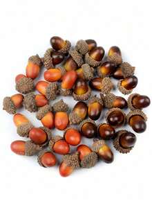 SHEIN 20pcs Artificial Acorn,Fake Plants,Fall Decor,Room,Desk,Garden Decor,Room Decoration Stuff,Christmas - Small Acorn - View 11