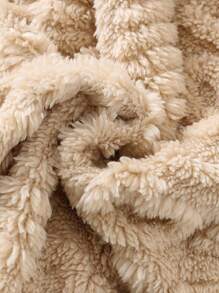 SHEIN 新生儿男女宝宝可爱小熊造型毛绒连体衣，秋冬季宝宝万圣节服装，男女宝宝冬季服装针织连体衣 - 彩色 - 查看 12