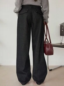 Dazy-Less Women's Casual Commuter Versatile Straight Leg Jeans