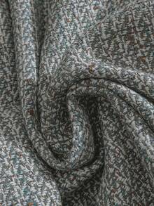 Franclia Retro französischer, eleganter H-förmiger Revers Grau-Blau Blazer für Frauen, geeignet für den täglichen Gebrauch, Herbst/Winter - Verschiedenfarbig - Übersicht 3