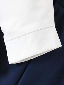 SHEIN 3pcs Young Boy Premium Elegant Casual Formal Suit Set. Solid Color Slim Fit Vest + Casual Suit Pants + Detachable Polka Dot Bow Tie 3-Piece Set, Contrast Color Handkerchief Decor On Chest And Bow Tie, Suitable For Evening Party, Hosting, Performance, Gathering, Runway, Christening, Birthday, Wedding, Graduation Season, Spring/Summer