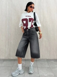 EURMUSE SHORT EN JEAN VINTAGE Y2K TAILLE MOYENNE POUR FEMMES