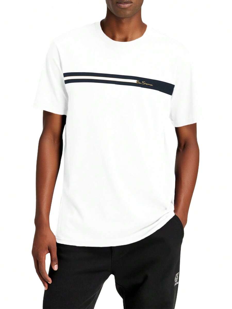 Ben Sherman Camiseta con rayas en el pecho - Blanco - Ver 1
