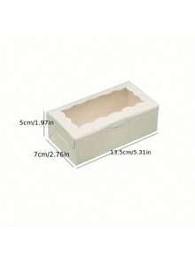 12/24件，方形盒带盖，白色礼品盒，婚礼、派对、情人节、生日、毕业季礼物，包装厨房用品，超市餐厅包装盒 - 彩色 - 查看 7