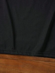 Manfinity NXTstreet Men Contrast Collar Polo Shirt, For Husband, Going Out - Black - View 5