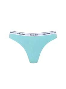 Calvin Klein Single Pack Women's Thongs - Green - View 1