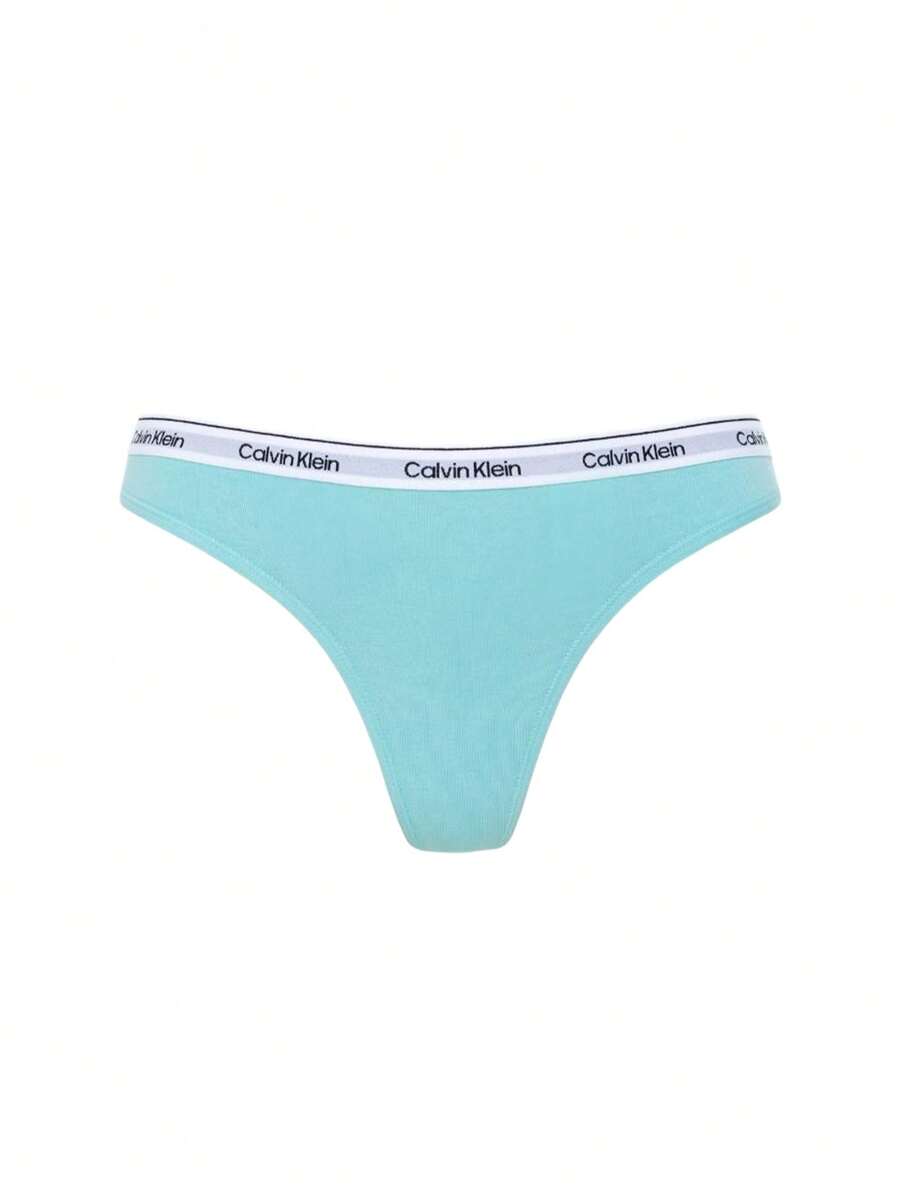 Calvin Klein Single Pack Women's Thongs - Green - View 1