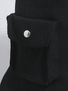 SHUZIA Botas minimalista con tacón delgado - Negro - View 6