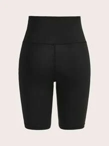 SHEIN EZwear 女士休闲纯色加大码紧身裤，适合夏季