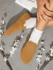 Women's Flat Shoes - Camel - View 4