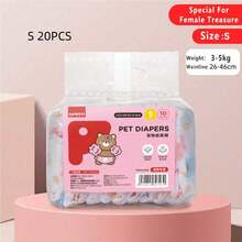 20pcs/Pack Pet Diapers, Dog Physiological Pants, Sanitary Napkins, Disposable Diapers For Male/Female Dogs, Pet Supplies - Multicolor - View 23