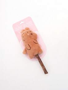 PETSIN 1 Piece Wood Catnip Toy, Cat Doll, Beach Slipper, Small Animal Shape Toy, Oral Cleaning, Tooth Grinding And Tooth Cleaning Toy, Kitten Wood Catip Tooth Grinding Stick, Cat Toy, Pet Toy