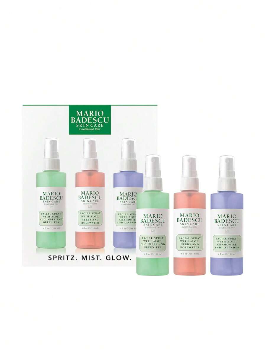 Mario Badescu Spritz. Mist. Glow. Facial Spray Gift Set - Multi Scents - View 1