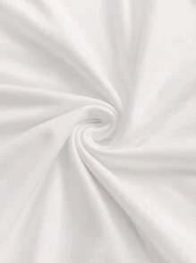 Airaco Women Casual Versatile Solid Color Ruched Short Sleeve T-Shirt, Spring Summer Top - White - View 5