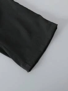 SHEIN Explorewe Bộ 2 món đồ thời trang dạo phố cho bé gái, áo hoodie in hình mặt ma và quần cargo đen, thời trang cho các bữa tiệc và chuyến đi chơi - Hồng - Xem 4