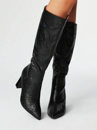 Goth Women's Fashionable & Elegant Over-The-Knee High Heel Boots