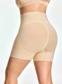 SHAPORA Skin-Colored High Waist Slimming Shorts, Comfortable & Flattering Curves, Plus Size Shapewear Bottom - Apricot - View 1