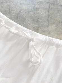 AKNOTIC Quần dài nam dáng suông dệt trơn màu trơn, chất liệu giả linen, phong cách thường ngày, đi học, mùa thu, linen, đi du lịch, quà tặng Ngày của Cha - Cocoa - Xem 5