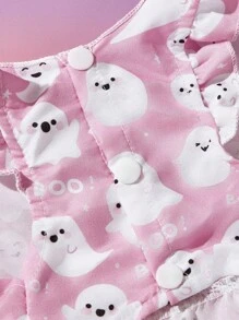 PETSIN 1 Stück rosa Halloween Haustierkleid mit Geist-Flügelärmeln für Katzen und Hunde - Verschiedenfarbig - Übersicht 6