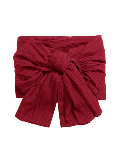 Irokai 纯色百褶扭花时尚浴衣，适合夏季