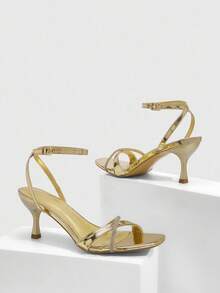 CUCCOO SZL Women's Pointed Toe Stiletto High Heel Sexy Sandals, Suitable For Summer Vacation, Night Out, Party, Club Wear