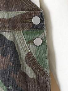 Macacão Camuflado para Bebê Menino, Macacão Casual Versátil de Camuflagem de Algodão, Roupa de Bebê Menino, Conjunto Camuflado para Bebê Menino - Multicolorido - Visão 7