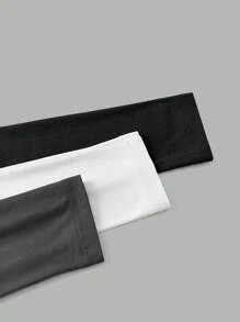 SHEIN Comfortcana 3 件套女士宽领紧身长袖长款 T 恤套装，适合春秋冬季 - 彩色 - 查看 10