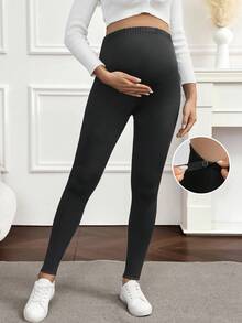SHEIN Leggings de Maternidad - Negro - Ver 2