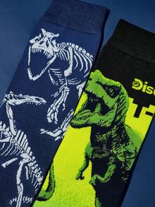 Discovery X SHEIN 男士中筒袜 - 彩色 - 查看 3