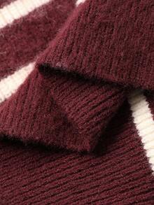 DAZY Women's Striped Korean Style Round Neck Casual Long Sleeve Sweater Fall/Winter - Multicolor - View 10