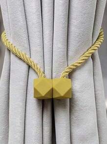 2pcs Magnetic Curtain Tiebacks, Made Of Thicker Torsion Rope & Strong Magnets, For Curtain Holders Gifts Birthday Graduation - Multicolor - View 9