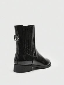 CUCCOO BIZCHIC 女士时尚休闲百搭踝靴，适合日常穿着 - 黑色 - 查看 8