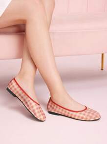 CUCCOO DOLLMOD Zapatos planos de mujer con malla negra y lazo