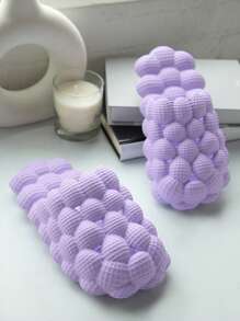 SHUZIA Round Toe Slip On Bubble Slippers - Lilac Purple - View 1