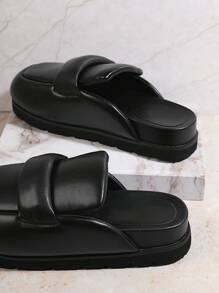 SHUZIA Women's Black Versatile Wedge Heel & Thick Sole Shoes - Black - View 4