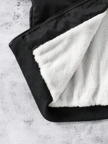 Casual Fashion White Striped Cargo Pocket Graphic Jacket For Teen Boys, Loose Fit, Comfortable, Versatile, Suitable For Autumn, Spring, Winter, Daily Wear, Commuting, Outdoor, Sports, School, Streetwear, Party, Photography Fall