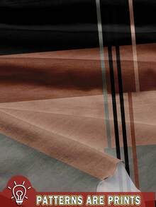 SHEIN LUNE 女士棕色条纹背心，适合夏季 - 彩色 - 查看 3