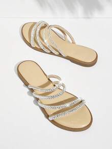 SHUZIA Women's Flat Sandals - Apricot - View 3